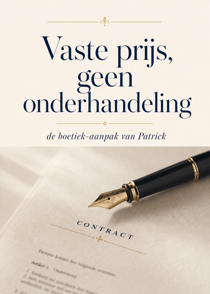 Cover — Vaste prijs, geen onderhandeling — hoe en waarom